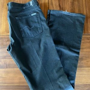 7 for all mankind black jeans size 30 bootcut
